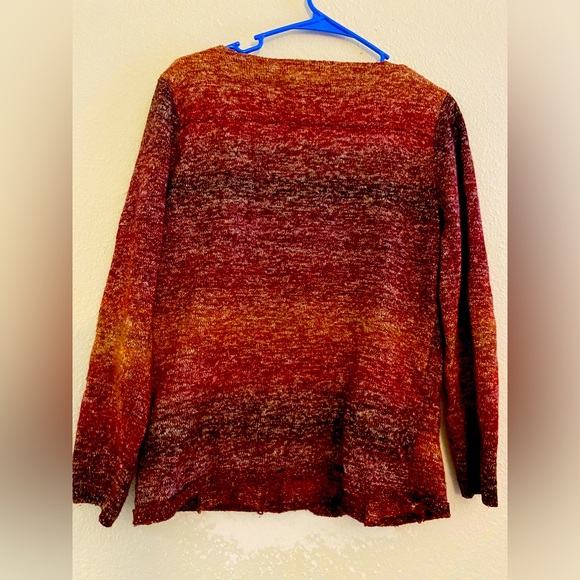 Rich Miulticolor Women’s Petite Collection Sweater Med/Large - Picture 3 of 3